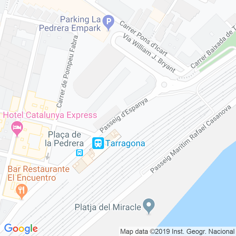 Código postal de Espanya, Passeig en Tarragona