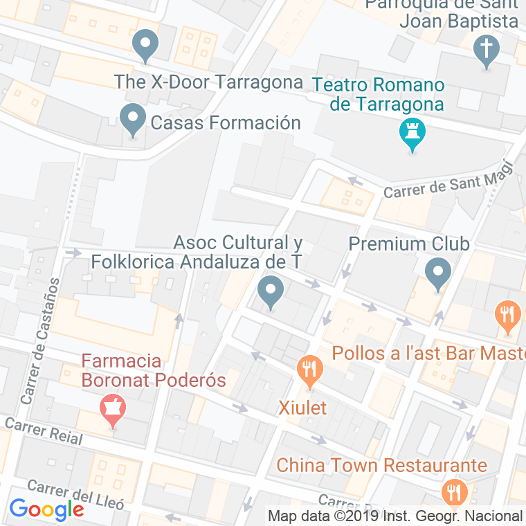 Código postal de Nou de Santa Tecla en Tarragona