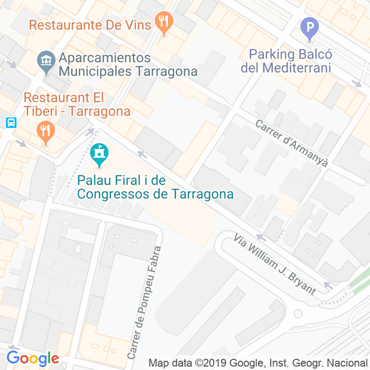 Código Postal calle Pons Icart en Tarragona