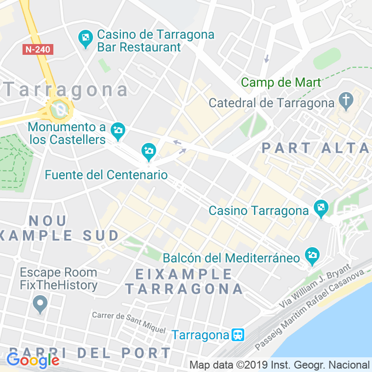Código postal de Rambla Nova, la   (pares del 2 al 72) en Tarragona