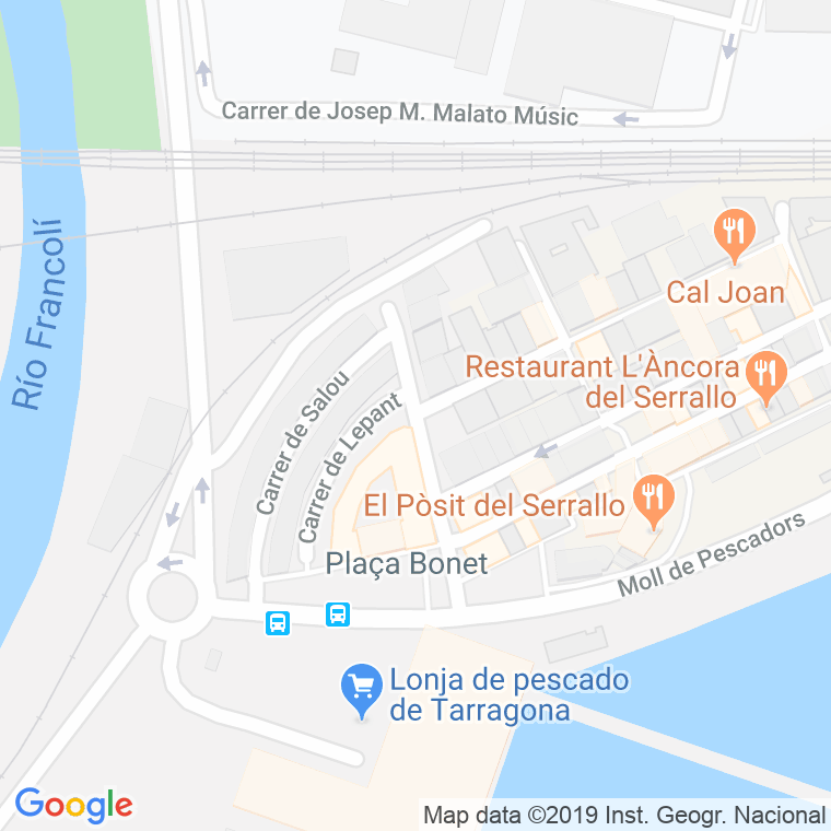 Código postal de Sant Joan   (impares del 1 al Final)  (pares del 2 al Final) en Tarragona