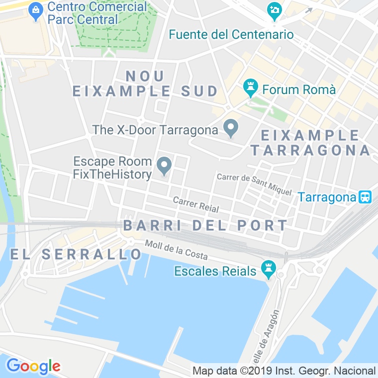 Código postal de Smith   (impares del 1 al 57)  (pares del 2 al 28) en Tarragona