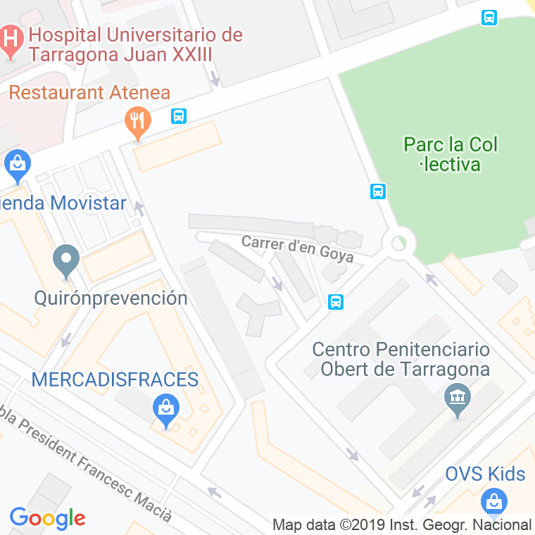 Código Postal calle Goya en Tarragona