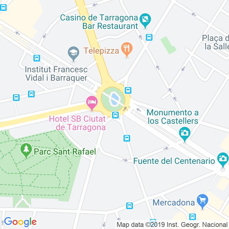 Código Postal calle Imperial Tarraco, plaça en Tarragona