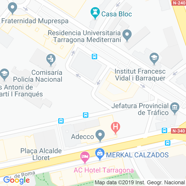 Código Postal calle Orleans, plaça en Tarragona