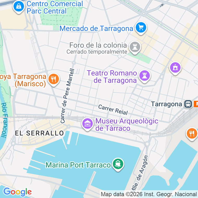 Código postal de Smith   (impares del 59 al Final)  (pares del 32 al Final) en Tarragona