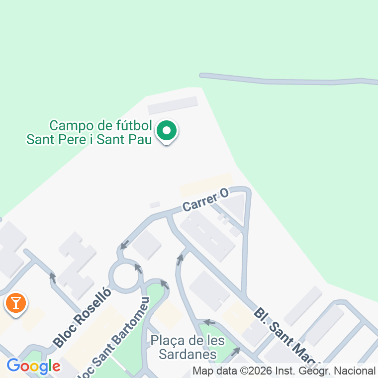 Código postal de Blque Sant Pau en Sant Pere I Sant Pau