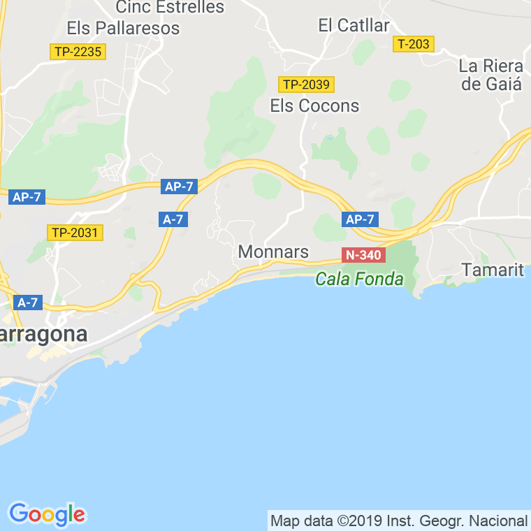Código Postal calle Augusta, via (Impares Del 99 Al Final)  (Pares Del 62 Al Final) en Tarragona