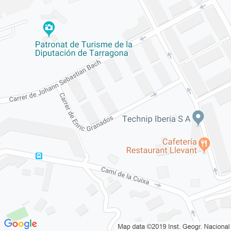 Código Postal calle Enric Granados en Tarragona