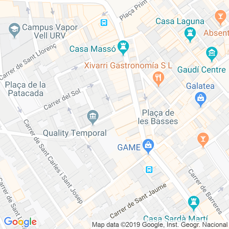 Código Postal calle Alt De Sant Salvador en Reus
