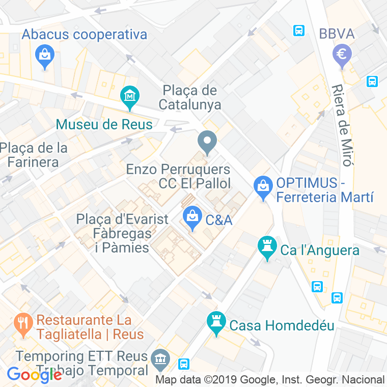 Código Postal calle Bages en Reus