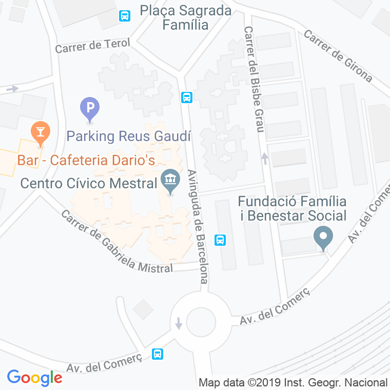 Código Postal calle Barcelona, avinguda en Reus