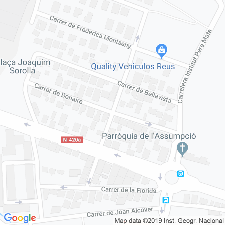 Código Postal calle Bonaire en Reus