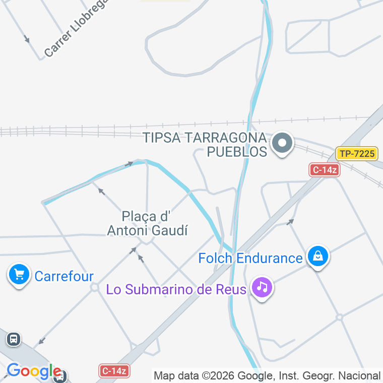 Código postal de Bisbe Domenec en Reus
