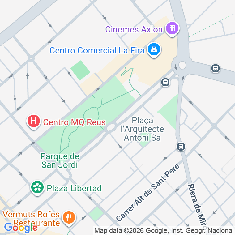 Código postal de Sant Jordi, Carrero (impares del 1 al Final)  (pares del 2 al Final) en Reus