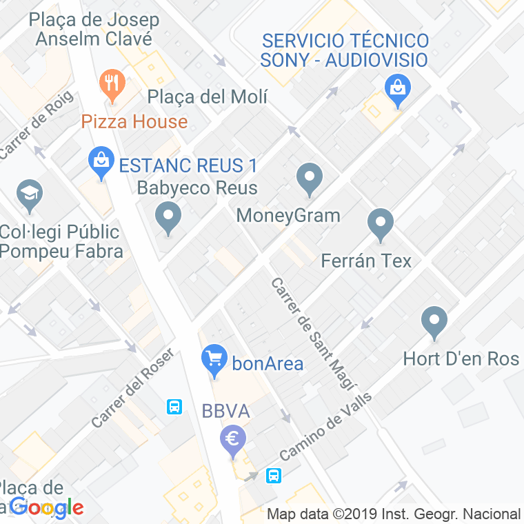 Código Postal calle Sant Magi   (Impares Del 23 Al Final)  (Pares Del 38 Al Final) en Reus