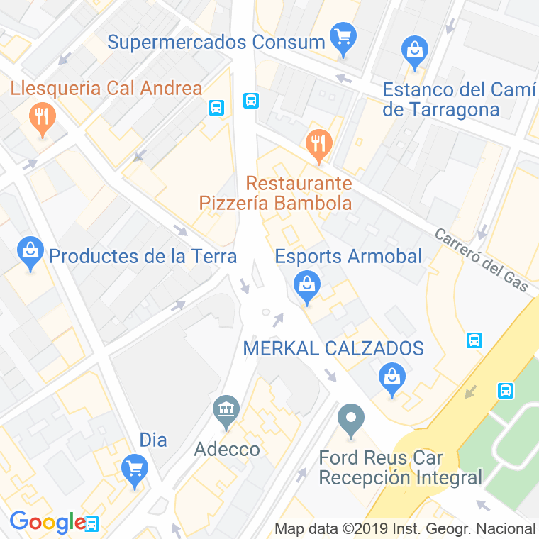 Código Postal calle Antoni Villarroel, plaça en Reus