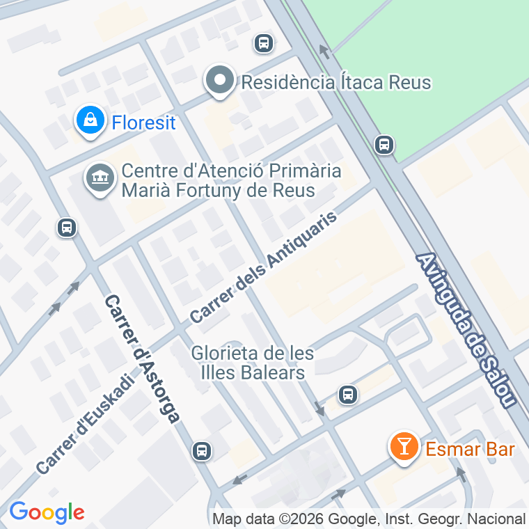 Código postal de Antiquaris en Reus