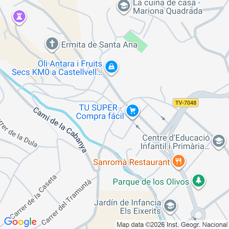Código postal de Castellvell, Carretera (impares del 1 al Final)  (pares del 2 al Final) en Reus