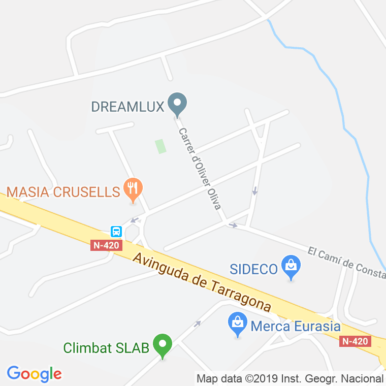Código Postal calle Estanislau Mateu Valls en Reus