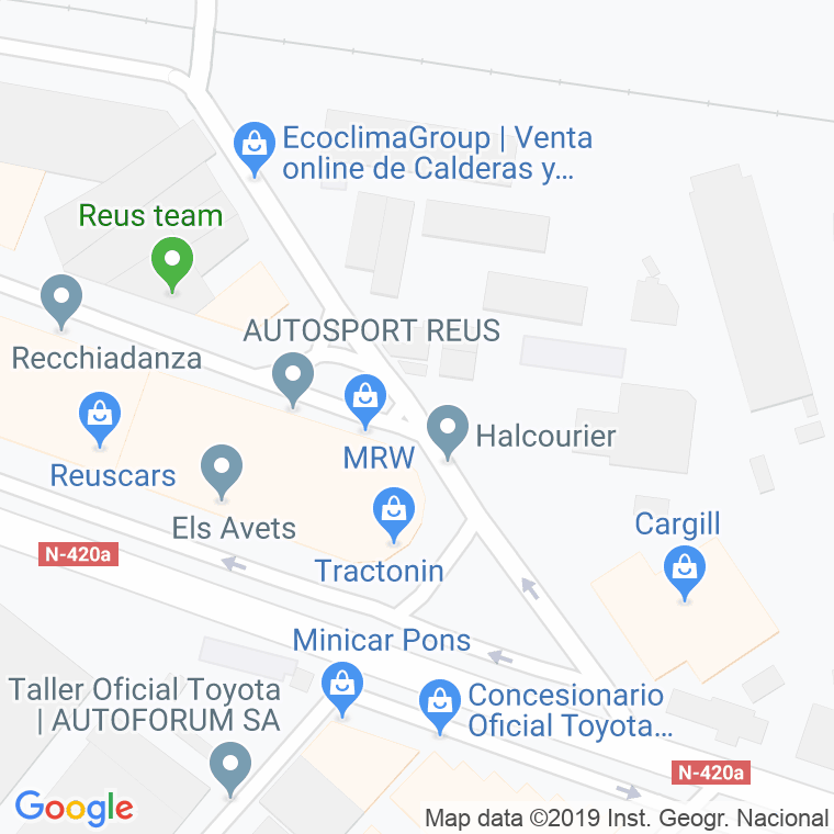 Código Postal calle Pere Calders en Reus