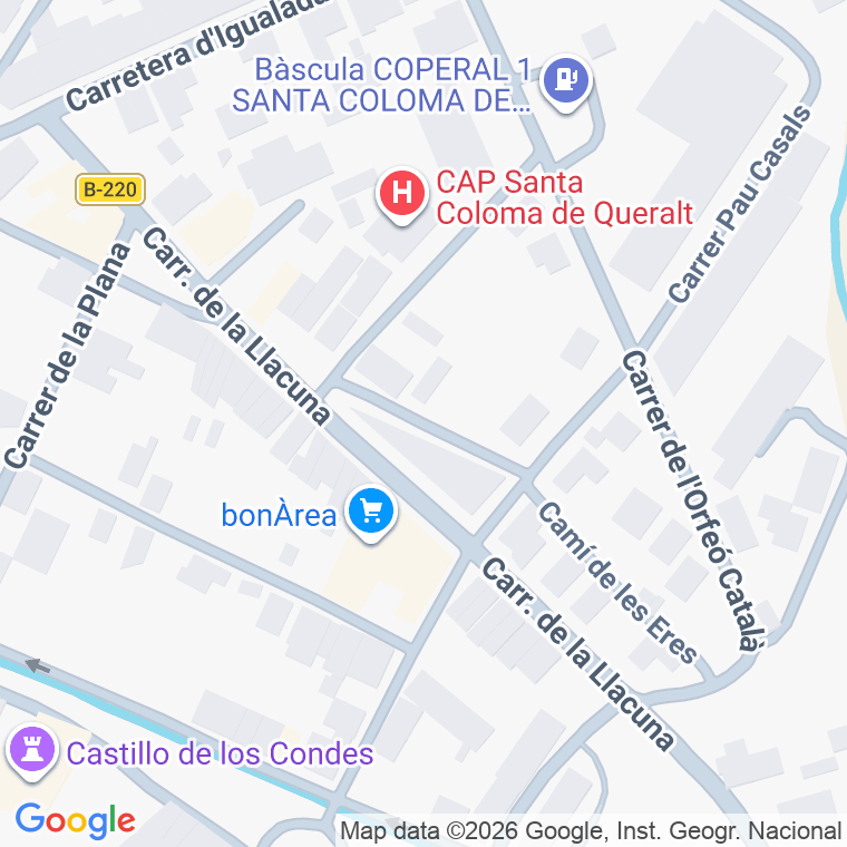 Código postal de C Prat de la Riba en Santa Coloma de Queralt