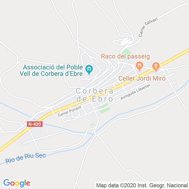Código postal de Corbera D'ebre en Tarragona