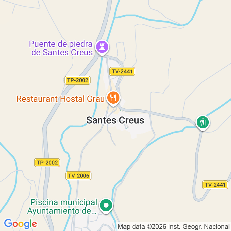 Código postal de Santes Creus en Tarragona