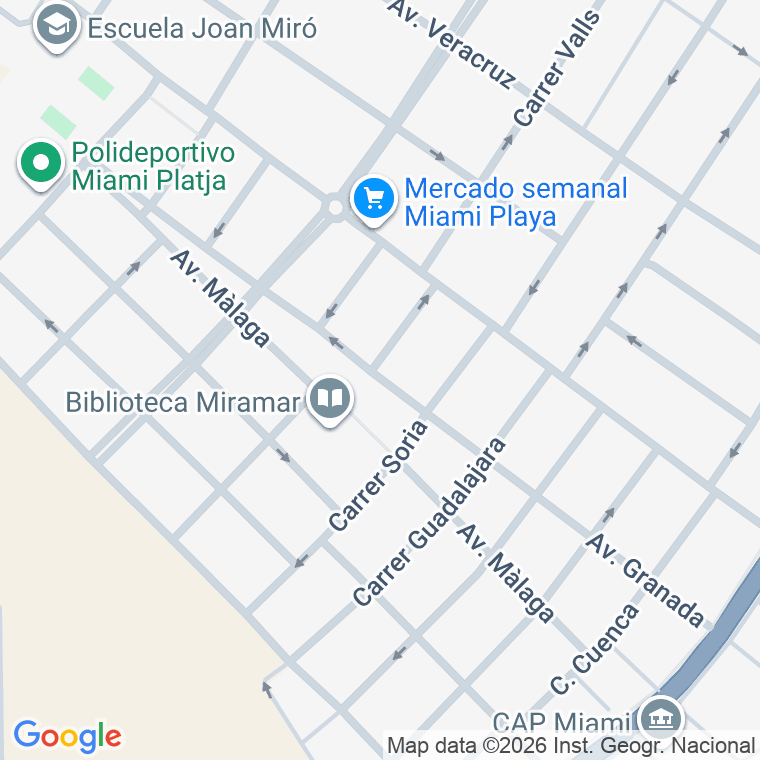 Código postal de Av Granada (de) en Miami Platja