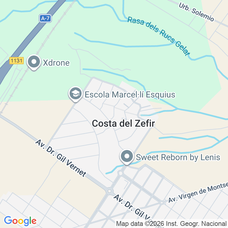 Código postal de C el Salvador (de) en Urb Costa del Zèfir