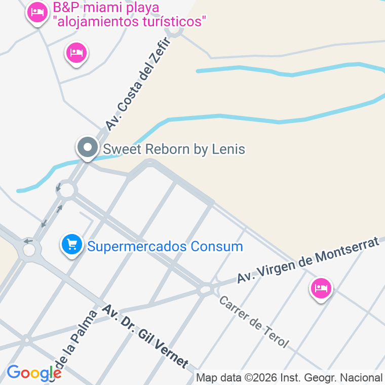 Código postal de C Paraguai (del) en Urb Costa del Zèfir