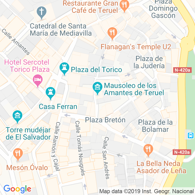 Código Postal calle Amantes en Teruel
