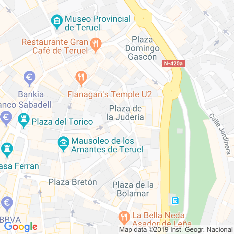 Código Postal calle Juderia en Teruel