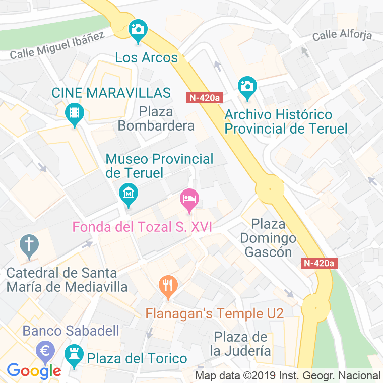 Código Postal calle Rincon en Teruel