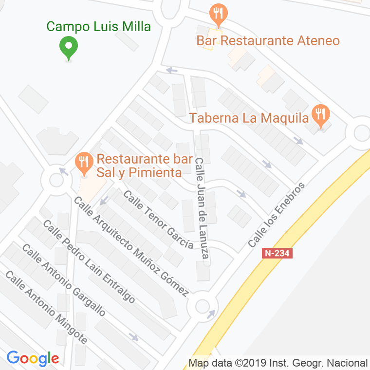 Código Postal calle Anton Garcia Abril en Teruel