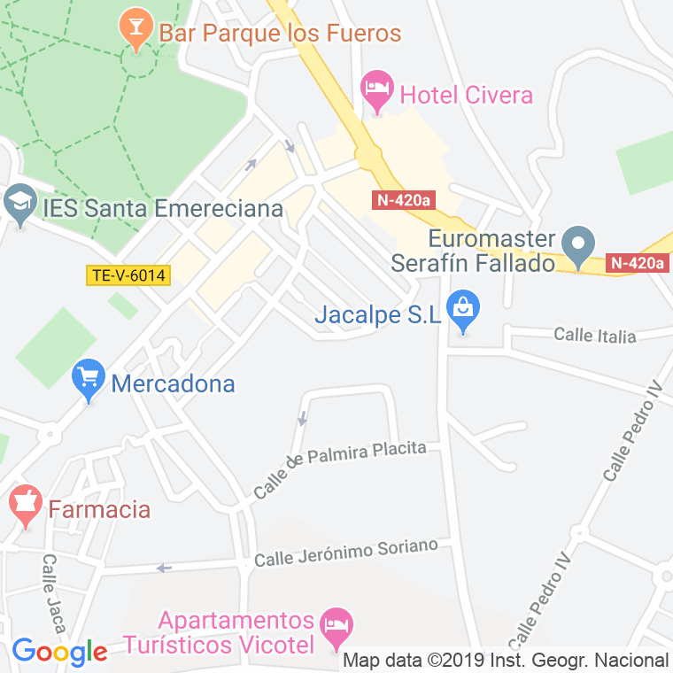 Código Postal calle Isidoro De Antillon en Teruel