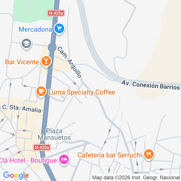 Código postal de Arquillo, Camino en Teruel