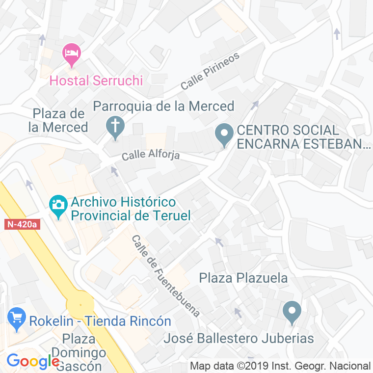 Código Postal calle Mayor Del Arrabal en Teruel