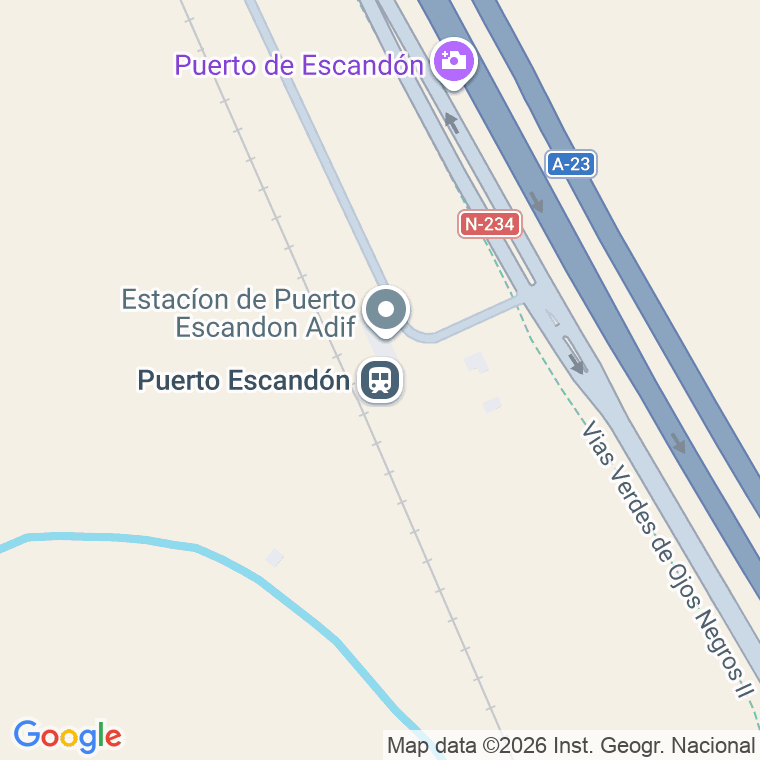 Código postal de Puerto Escandon en Teruel