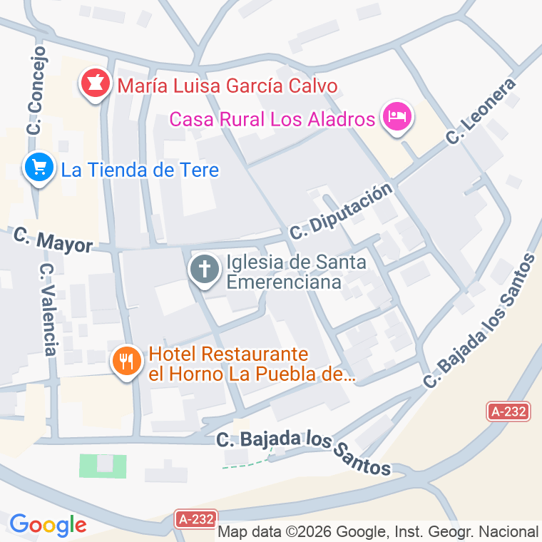 Código postal de Plaza Trucharte en Puebla de Valverde (la)