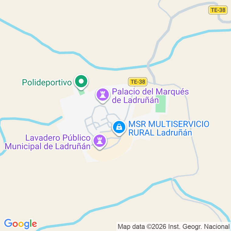 Código postal de Ladruñan en Teruel