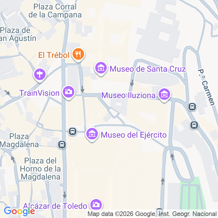 Código postal de Plaza Santiago de Caballeros en Toledo