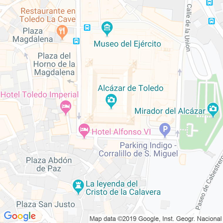 Código Postal calle General Moscardo en Toledo