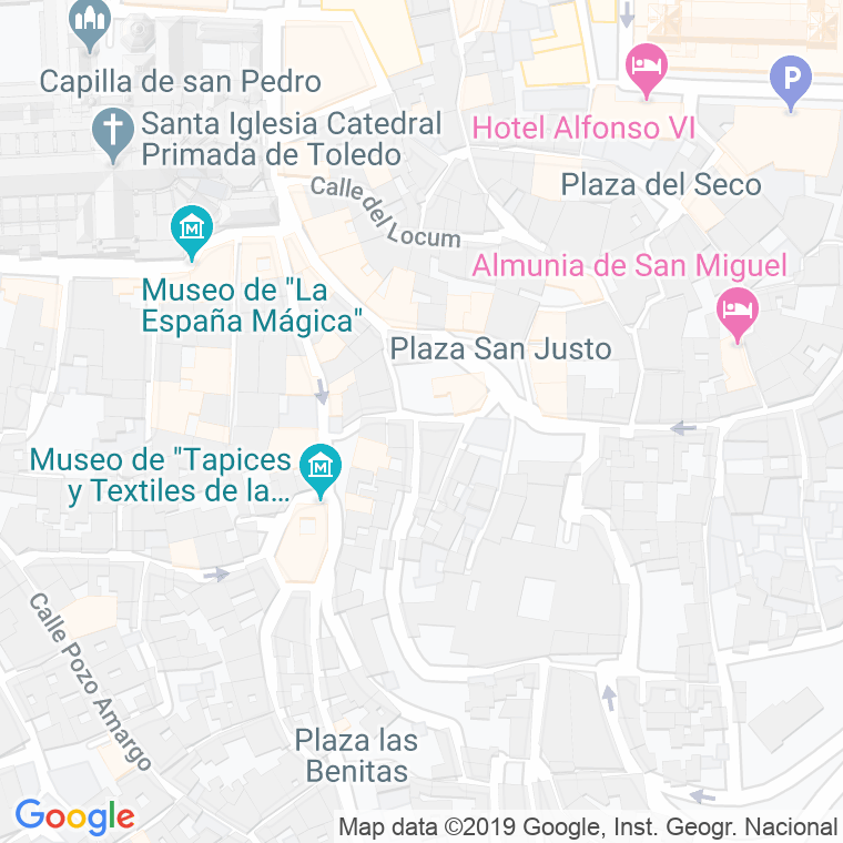 Código Postal calle San Justo, bajada en Toledo