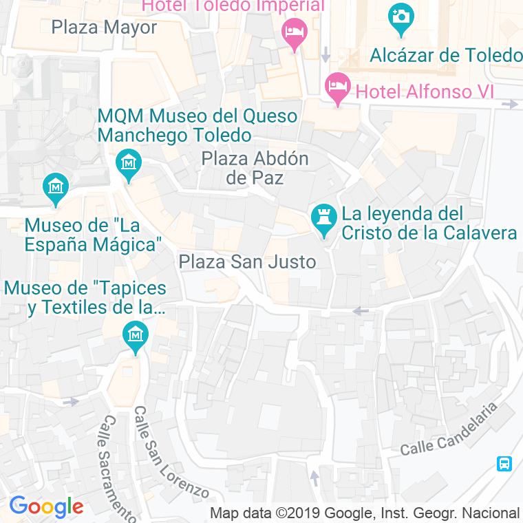 Código Postal calle San Justo, rinconada en Toledo