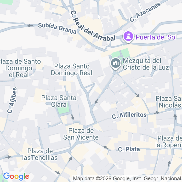 Código postal de Plaza Carmelitas Descalzos en Toledo