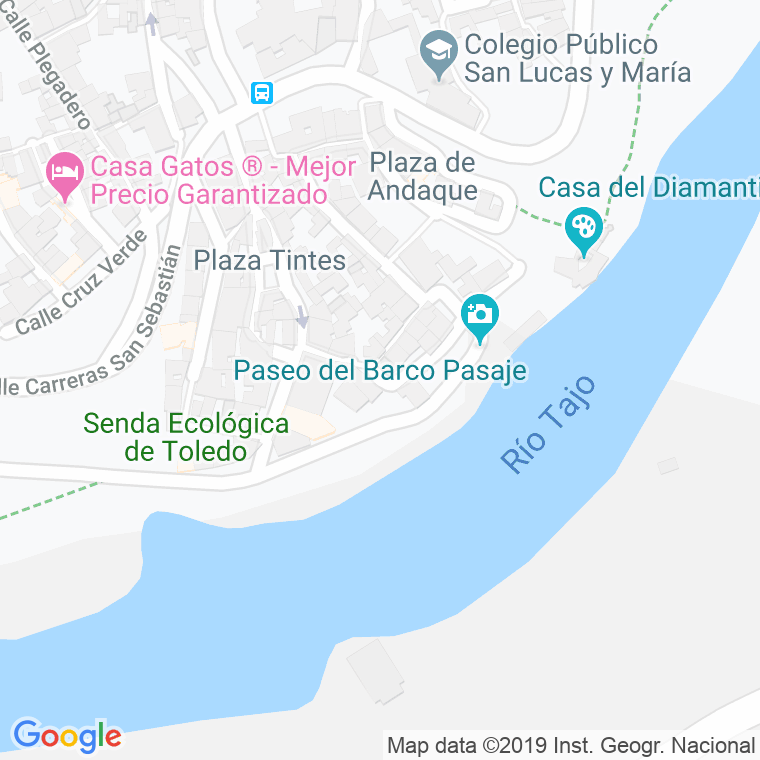 Código Postal calle Barco, pasaje (Impares Del 1 Al Final)  (Pares Del 2 Al Final) en Toledo