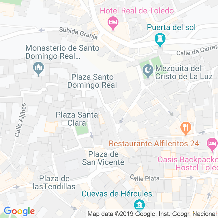 Código Postal calle Carmelitas Descalzas, plaza en Toledo