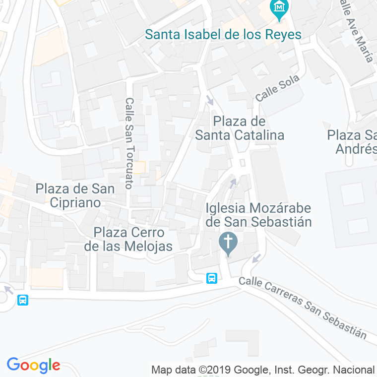 Código Postal calle Culebra, cuesta en Toledo