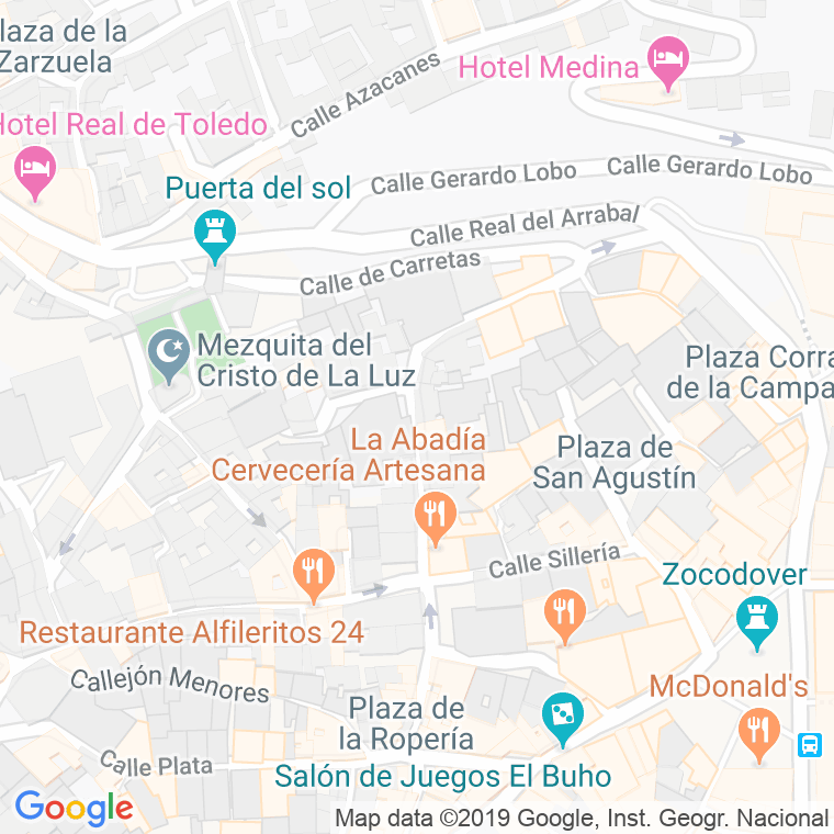 Código Postal calle Nuñez De Arce en Toledo